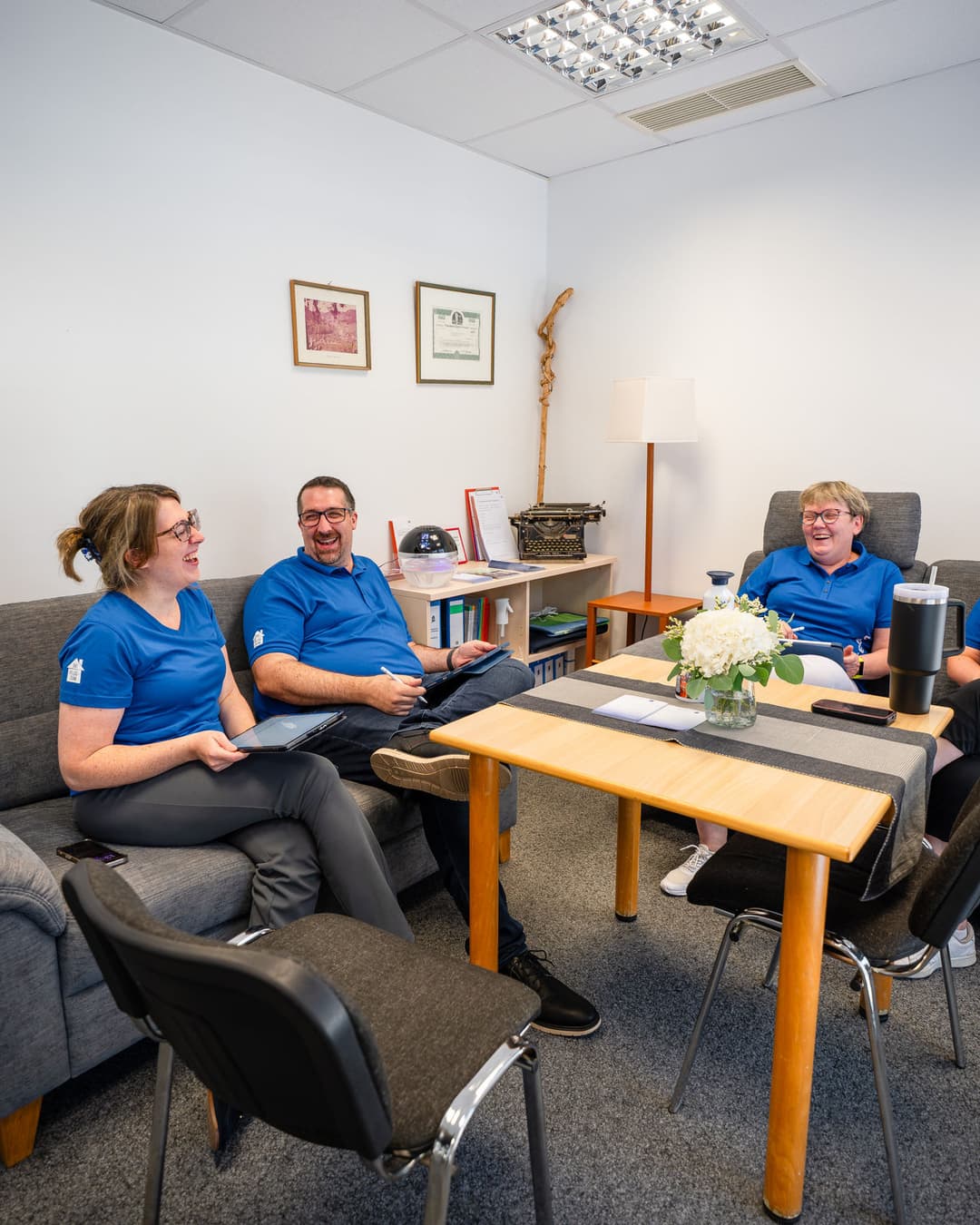 Das Pflegeteam Bad Wildbad im entspannten Gespräch